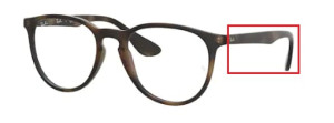 Original Ray-Ban RB7046 Erika arms, colour 5365 · Rubber havana
