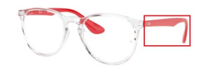 Original Ray-Ban RB7046 Erika arms, colour 5950 · Clear