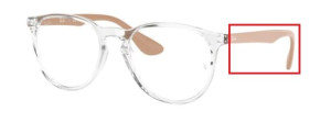 Original Ray-Ban RB7046 Erika arms, colour 5953 · Clear