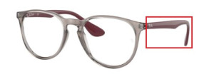 Original Ray-Ban RB7046 Erika arms, colour 8083 · Clear gray