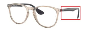 Original Ray-Ban RB7046 Erika arms, colour 8138 · Clear brown