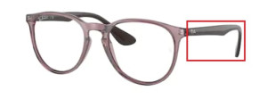 Original Ray-Ban RB7046 Erika arms, colour 8139 · Clear violet