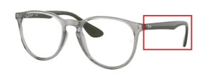 Original Ray-Ban RB7046 Erika arms, colour 8141 · Clear