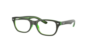 Ray-Ban RY1555, colour 3665 · Brown on green fluo