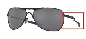 Original Oakley OO4060 Crosshair arms, colour 03 · Black matte