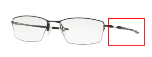 Original Oakley OO5113 Lizard arms, colour 01 · Black satin