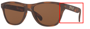 Original Oakley OO9006 Frogskins XS arms, colour 16 · Brown matte tortoise