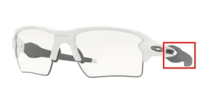 Original Oakley OO9188 Flak 2.0 XL arms, colour 9188 · G4 white polished