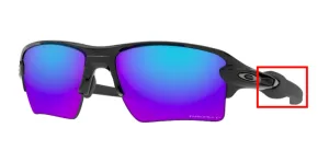 Original Oakley OO9188 Flak 2.0 XL arms, colour 9188 · F7 black polished