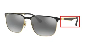 Original Ray-Ban RB3569 arms, colour 187 · Gold black shiny