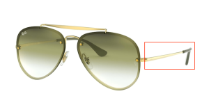 Original Ray-Ban RB3584N Blaze Aviator arms, colour 9140 · Demi golss arista