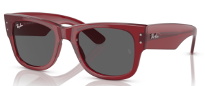 Ray-Ban 0840S MEGA WAYFARER, colour 6679B1 · Clear red