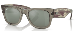 Ray-Ban 0840S MEGA WAYFARER, colour 66355C · Clear green