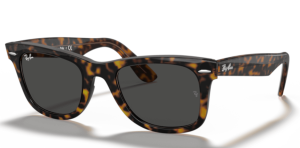 Ray-Ban 2140 WAYFARER, colour 1292B1 · Havana on clear brown