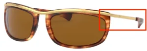 Original Ray-Ban RB2319 Olympian I arms, colour 954 · Tortoise light