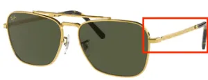 Original Ray-Ban RB3636 New Caravan arms, colour 9196 · Legend gold