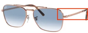 Original Ray-Ban RB3636 New Caravan arms, colour 9202 · Pink gold