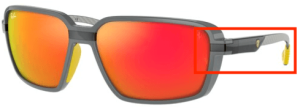 Original Ray-Ban RB8360M arms, colour F672 · Gray