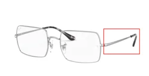 Original Ray-Ban RB1969V Rectangle arms, colour 2501 · Silver