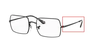 Original Ray-Ban RB1969V Rectangle arms, colour 2509 · Black shiny