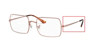 Original Ray-Ban RB1969V Rectangle arms, colour 2943 · Copper