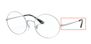 Original Ray-Ban RB1970V Oval arms, colour 2501 · Silver