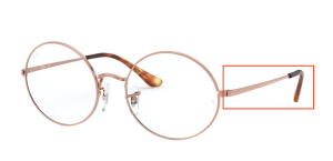 Original Ray-Ban RB1970V Oval arms, colour 2943 · Copper