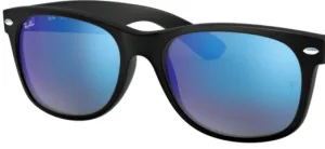 Original lenses Ray-Ban RB2132 New Wayfarer, colour 17 · Blue flash mirror
