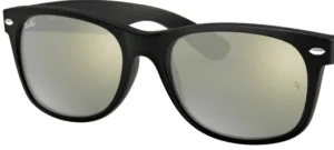 Original lenses Ray-Ban RB2132 New Wayfarer, colour 30 · Green light mirror total silver