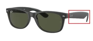 Original Ray-Ban RB2132 New Wayfarer arms, colour 6462 · Black