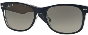 Original lenses Ray-Ban RB2132 New Wayfarer, colour M3 · Gray blue gradient polarized