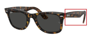 Original Ray-Ban RB2140 Wayfarer arms, colour 1292 · Carey