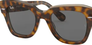 Original lenses Ray-Ban RB2186 State Street, colour B1 · Gray dark