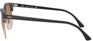 Original Ray-Ban RB3016 Clubmaster arms, colour 1256 · Mottled brown/blue