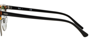 Original Ray-Ban RB3016 Clubmaster arms, colour 1159 · Mottled green havana