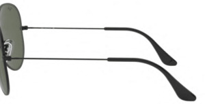 Original Ray-Ban RB3026 Aviator Large Metal II arms, colour L2821 · Black