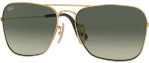 Original lenses Ray-Ban RB3136 Caravan, colour 71 · Gray gradient gray dark