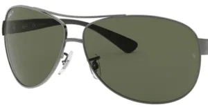 Original lenses Ray-Ban RB3386, colour 9A · Green polarized · plastic
