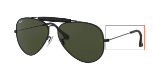 Original Ray-Ban RB3422Q Aviator Craft arms, colour 9040 · Leather black
