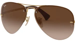 Original lenses Ray-Ban RB3449, colour 13 · Brown gradient · plastic