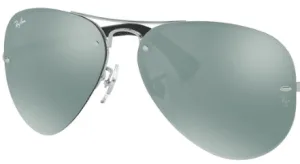 Original lenses Ray-Ban RB3449, colour 30 · Gray flash total mirror · plastic