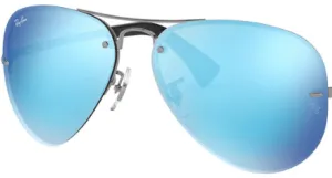 Original lenses Ray-Ban RB3449, colour 55 · Total blue mirror · plastic
