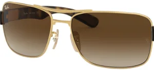 Original lenses Ray-Ban RB3522, colour 13 · Brown gradient · plastic