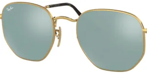 Original lenses Ray-Ban RB3548N Hexagonal, colour 30 · Green light mirror total silver