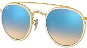 Original lenses Ray-Ban RB3647N, colour 4O · Mirror blue flash degraded