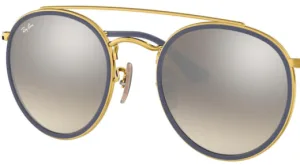 Original lenses Ray-Ban RB3647N, colour 9U · Mirror gray flash gradient