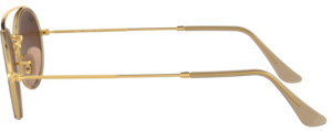 Original Ray-Ban RB3847N arms, colour 9124 · Gold
