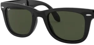 Original lenses Ray-Ban RB4105 Folding Wayfarer, colour G15 · Green classic