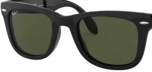 Original lenses Ray-Ban RB4105 Folding Wayfarer, colour 58 · Green polarized