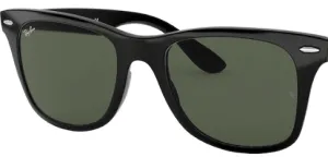 Original lenses Ray-Ban RB4195 Wayfarer Liteforce, colour 71 · Green dark · plastic